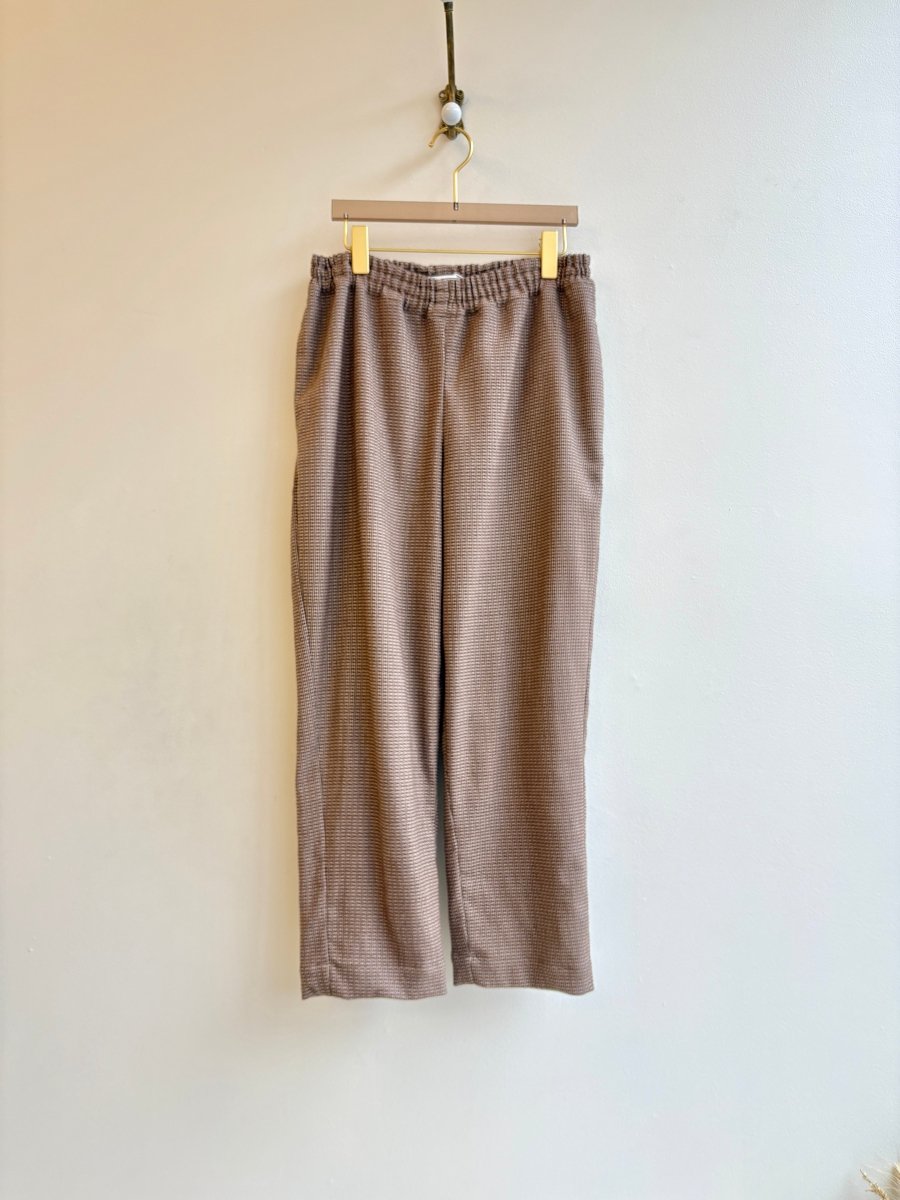Brown and Tan Jacquard Joggers - Made X Hudson