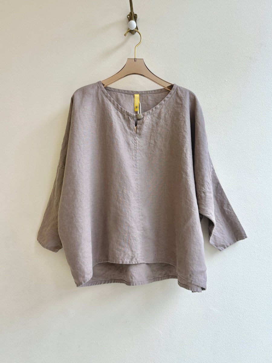Fossil Linen Studio Tee - Made X Hudson