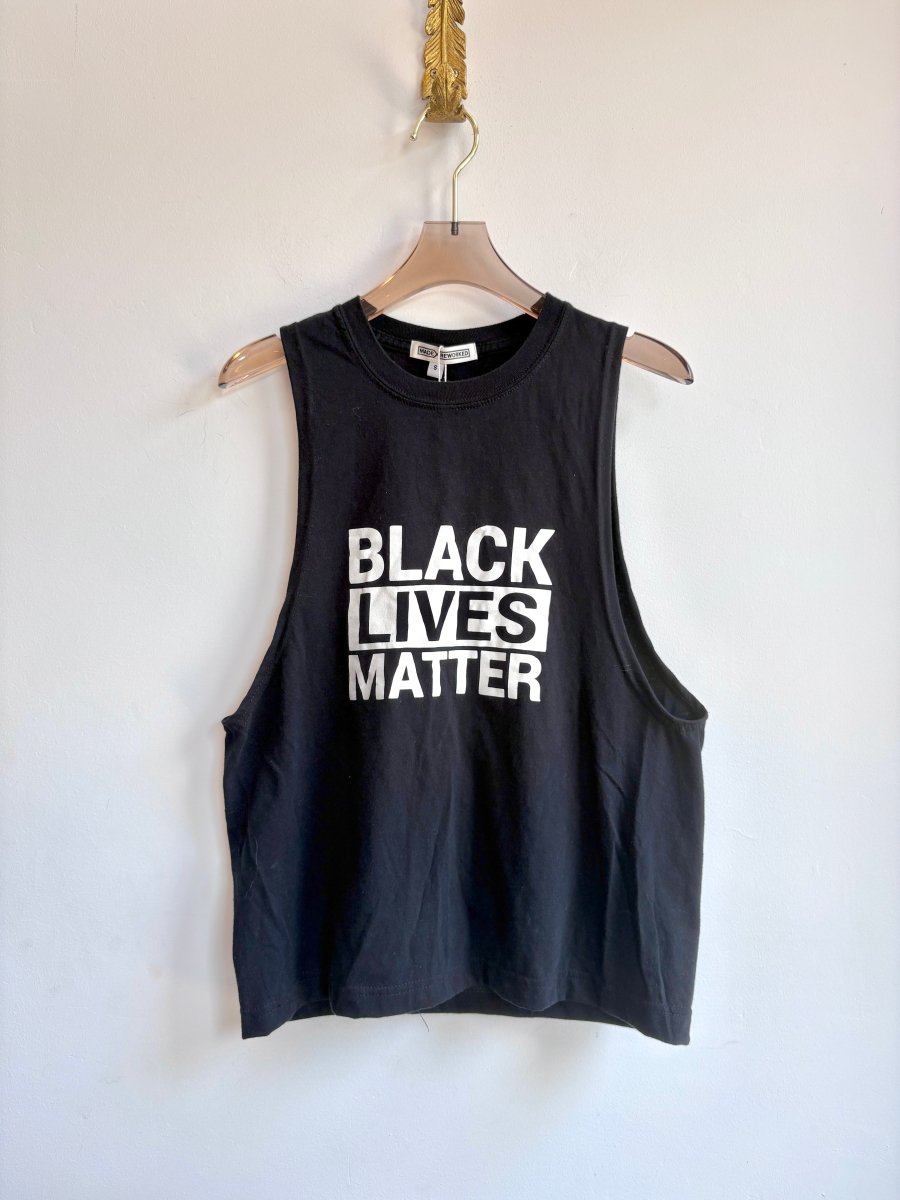 Cropped BLM Sleeveless Tee (Reworked) - Made X Hudson