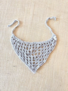 Silver Granny Square Head Scarf - Made X Hudson