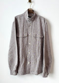 Frescobol Carioca | Bark Twill Stripe Long Sleeve Shirt Jacket (Vintage) - Made X Hudson