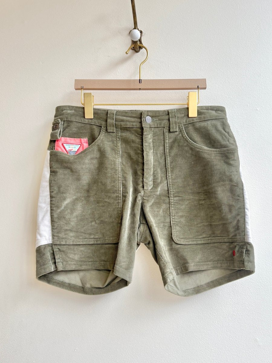 Amundsen | Fern and Cream Corduroy Shorts (Vintage) - Made X Hudson