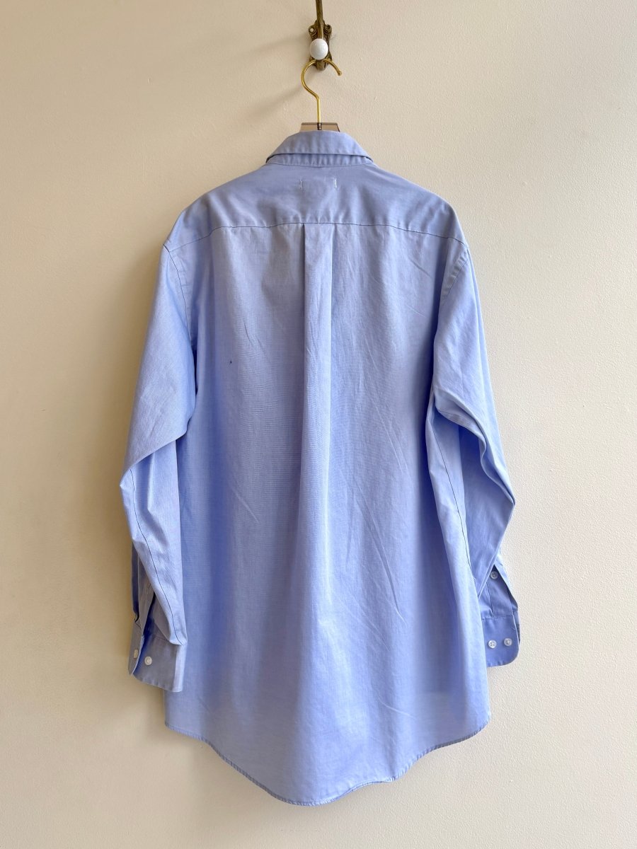 Carrot Placket Embroidered Blue Carrot Shirt (Reworked) - Made X Hudson