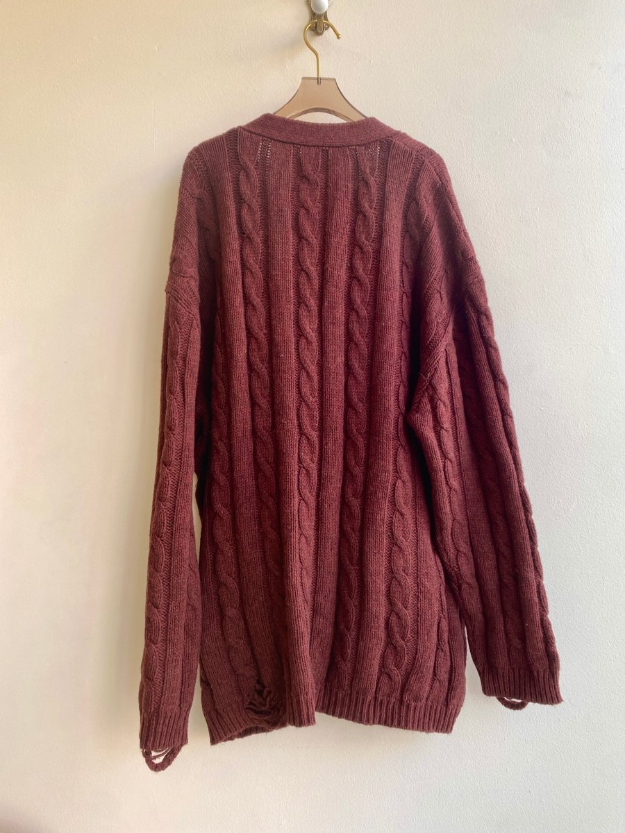 NSF | Burnt Orange Vintage Cardigan (Vintage) - Made X Hudson
