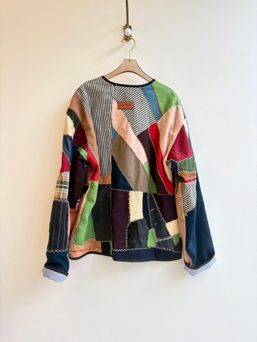 Multi - Patchwork Crazy Quilt Liner Jacket - Made X Hudson
