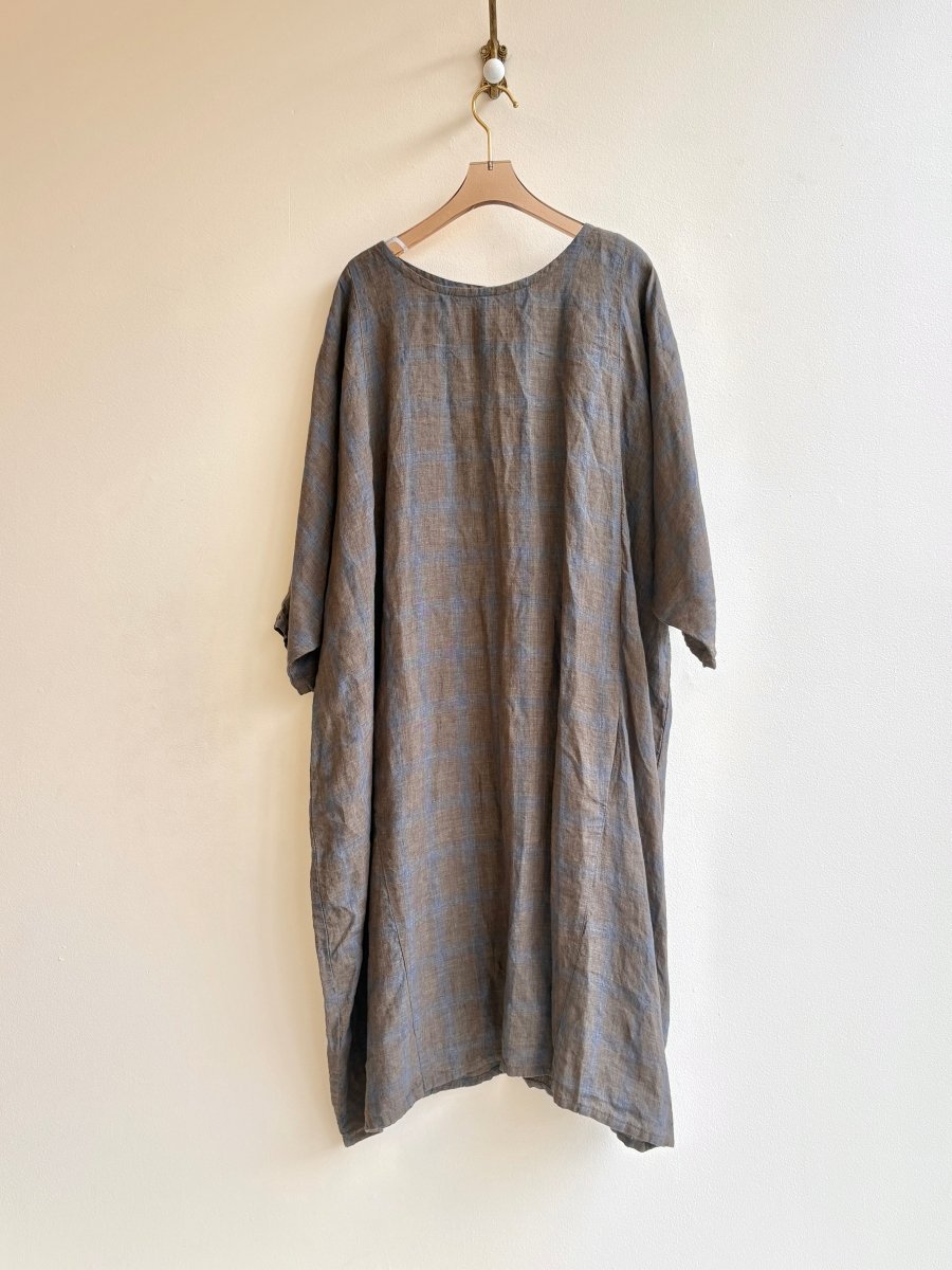 Faded Gray Plaid Gallery Dress - Made X Hudson