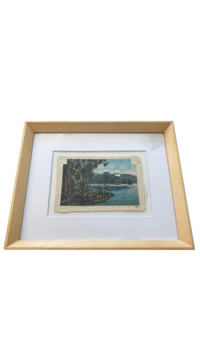 Altered & Recombined Vintage Photo - Postcards Art by Carole Kunstadt - Made X Hudson