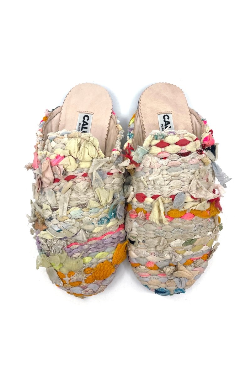 Kili Babouche Flats In Colors Cream, Coral, Hot Pink, Orange & Yellow (Size 39) - Made X Hudson