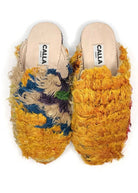 Niki Babouche "Golden" Flats In Colors Golden Rod, Sand, Azure, Plum & Citron (Size 38) - Made X Hudson