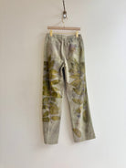 Olive Eco Printed & Hand Drawn Pants (Reworked) - Made X Hudson