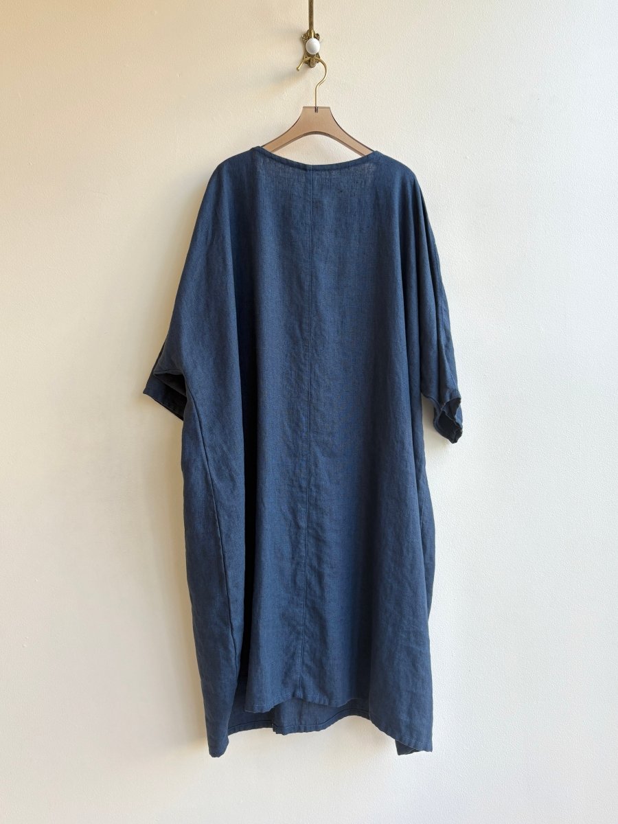 Indigo Hemp Gallery Dress - Made X Hudson