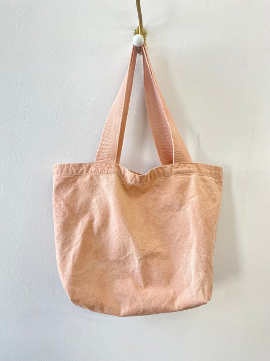 Organic Cotton Hand Dyed Tote (Pale Pink)