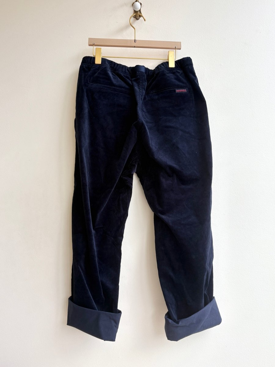 Gramicci | Navy Corduroy Pant with Nylon Belt (Vintage) - Made X Hudson