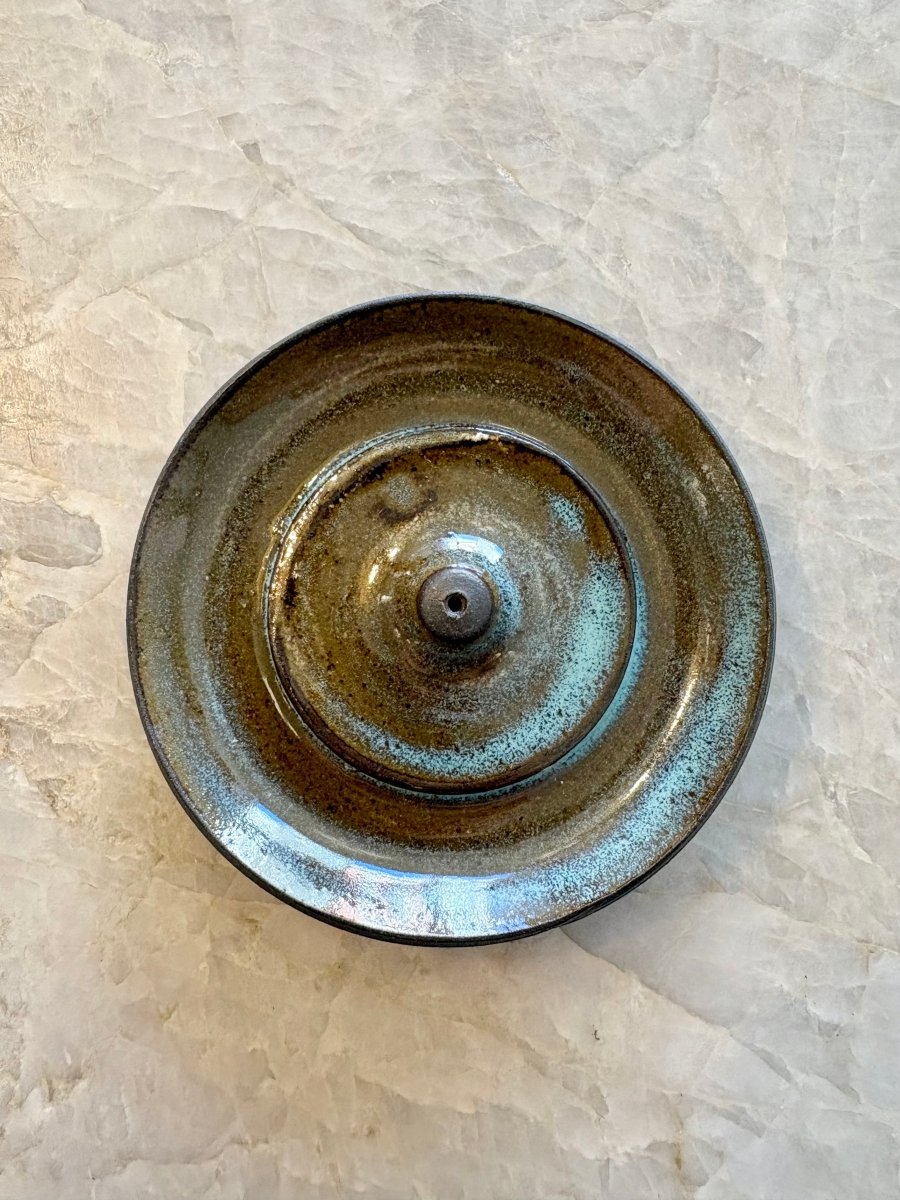 Brown & Turquoise Highlight Incense Holder - Made X Hudson