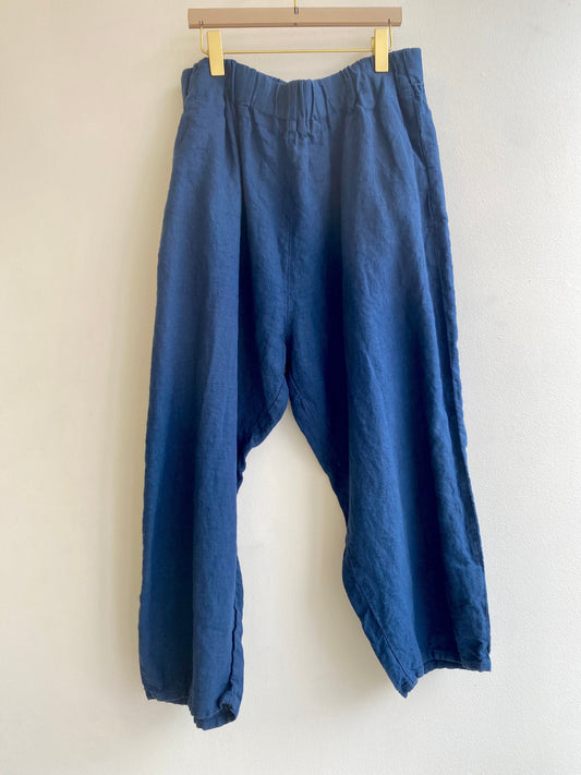 Midnight Linen Studio Pants