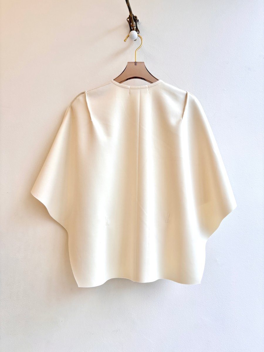 Cream Adjustable Wool Capelet | 2T - Made X Hudson