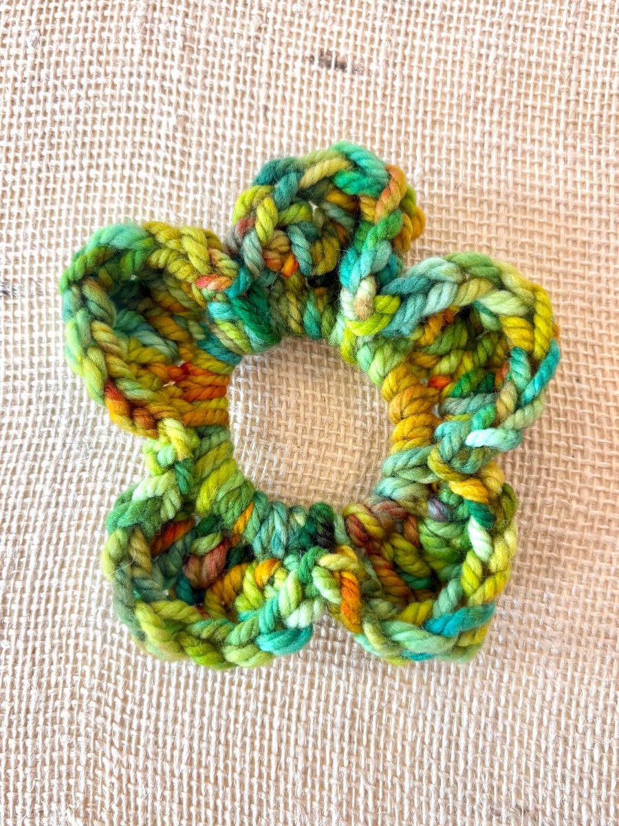 Tropical Flower Crochet Scrunchie - Made X Hudson