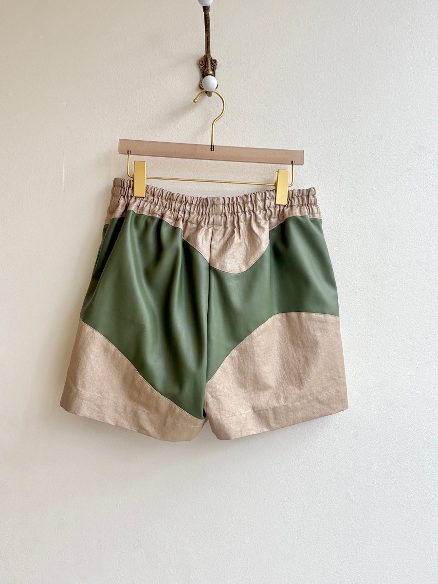 Green & Gold Wave Shorts - Made X Hudson