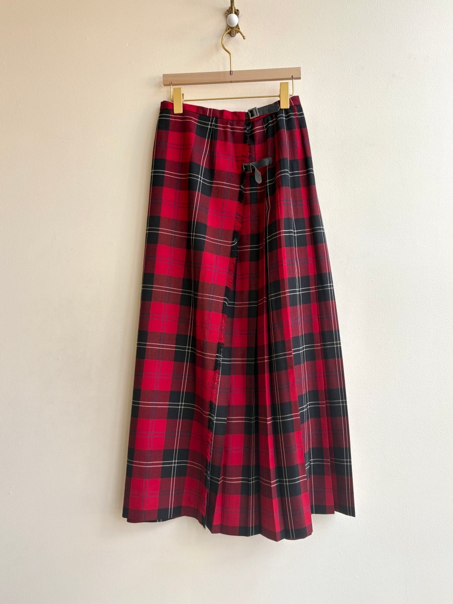 Talbots | Red Tartan Midi Kilt (Vintage) - Made X Hudson