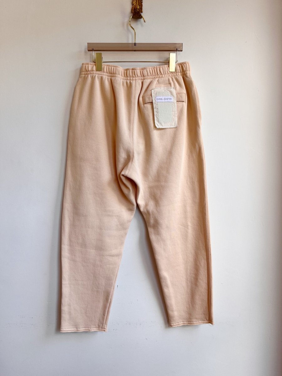 Peach Mixed Media Patchwork Sweat Pant (Reworked) - Made X Hudson