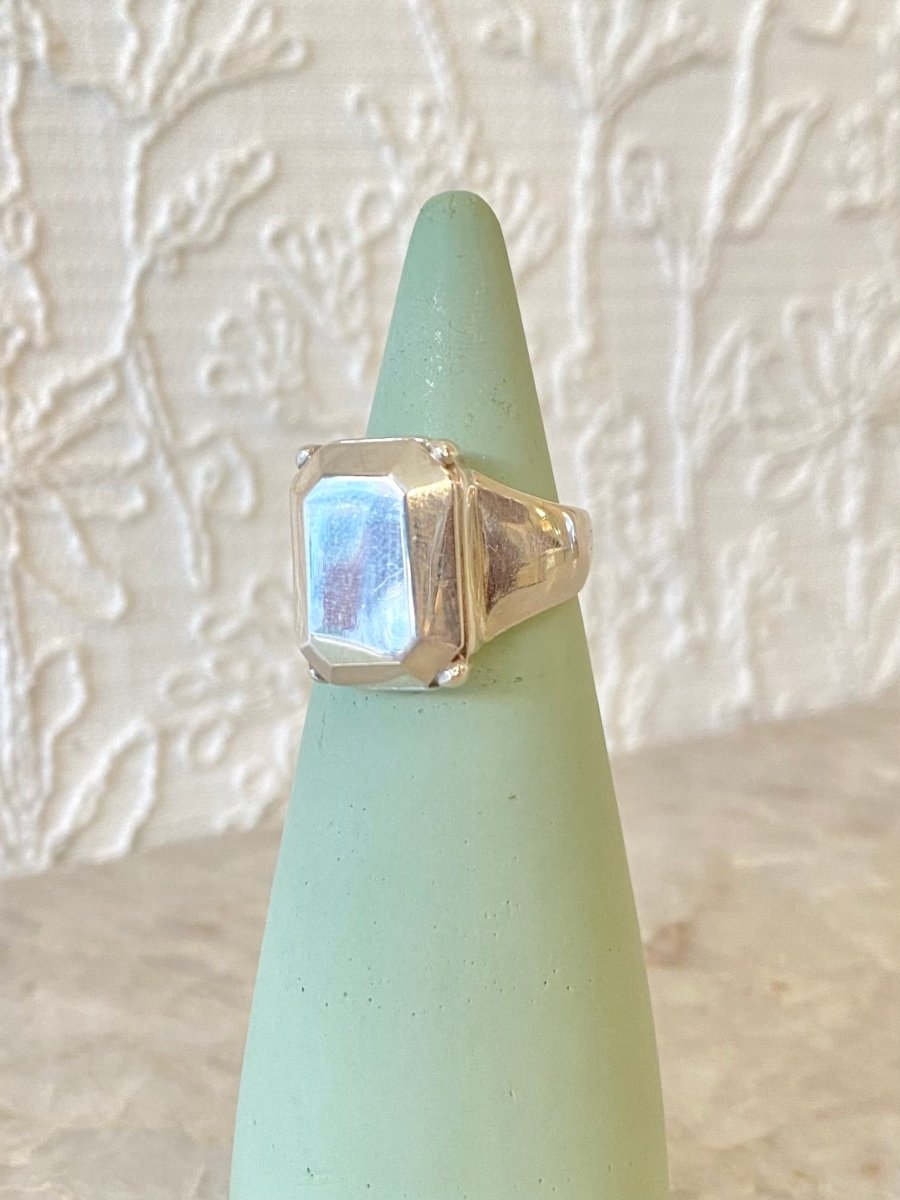 Emerald Cut Ring | Brass or Silver (Matte of High Polish) - Made X Hudson