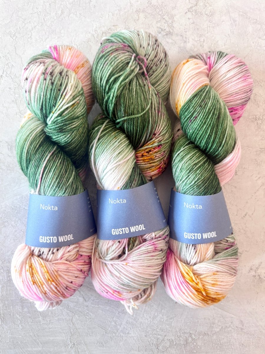 Gusto Wool | Nokta | Wool & Nylon | Variegated | Fingering Weight (Multiple Colors) - Made X Hudson