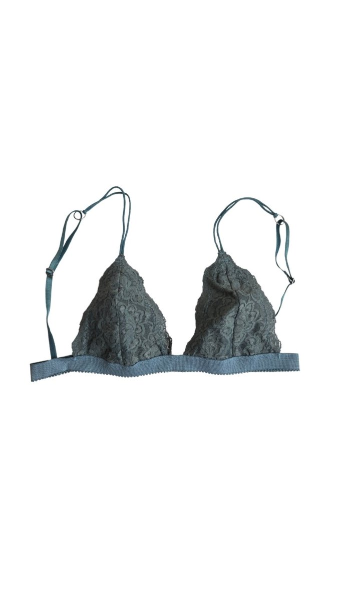 Teal Innuendo Triangle Lace Bralette - Made X Hudson