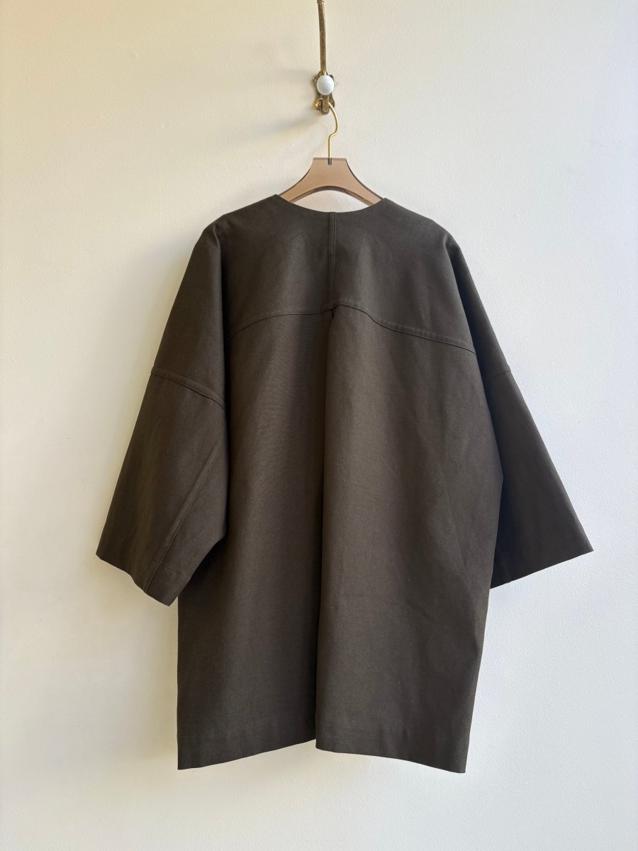 Moss Hemp - Cotton Canvas Chore Jacket - Made X Hudson