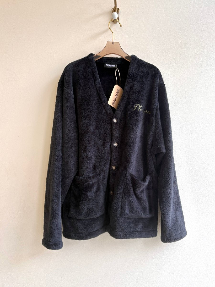 Pleasures Now | Black Fuzzy Cardigan (Vintage) - Made X Hudson