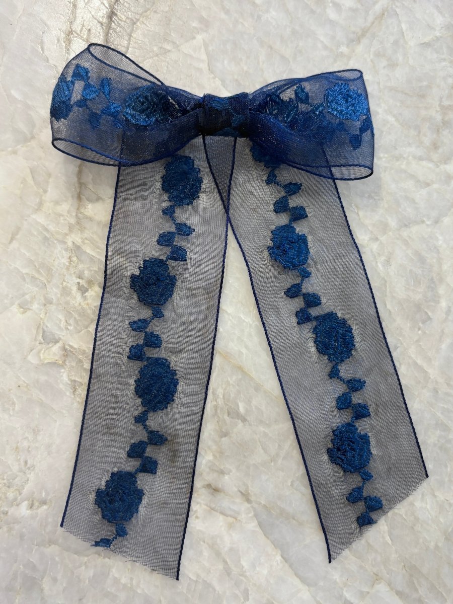 Somewhere Single Lace Bow Hair Clips (More Colors) - Made X Hudson