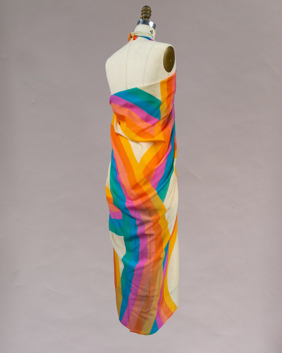 Sarong Tie Wrap Dress (Rainbow) - Made X Hudson