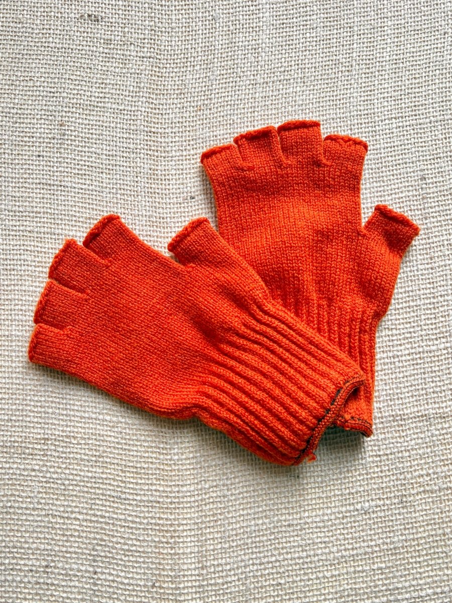 Fingerless Wool Gloves w/ Leather Palms | Womens One Size (Multiple Colors) - Made X Hudson