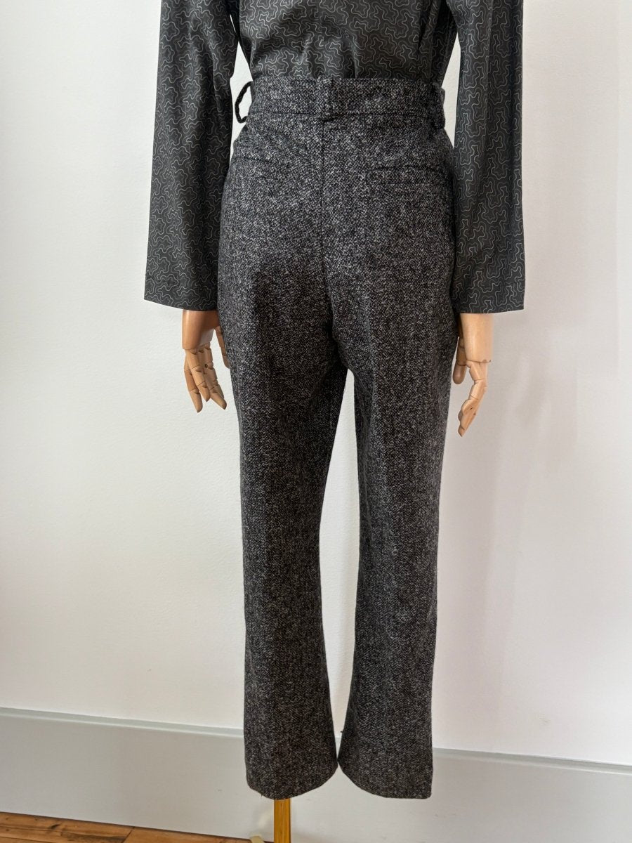 Bronwen Pant in H.S. Cashmere Boucle Sharkskin - Made X Hudson