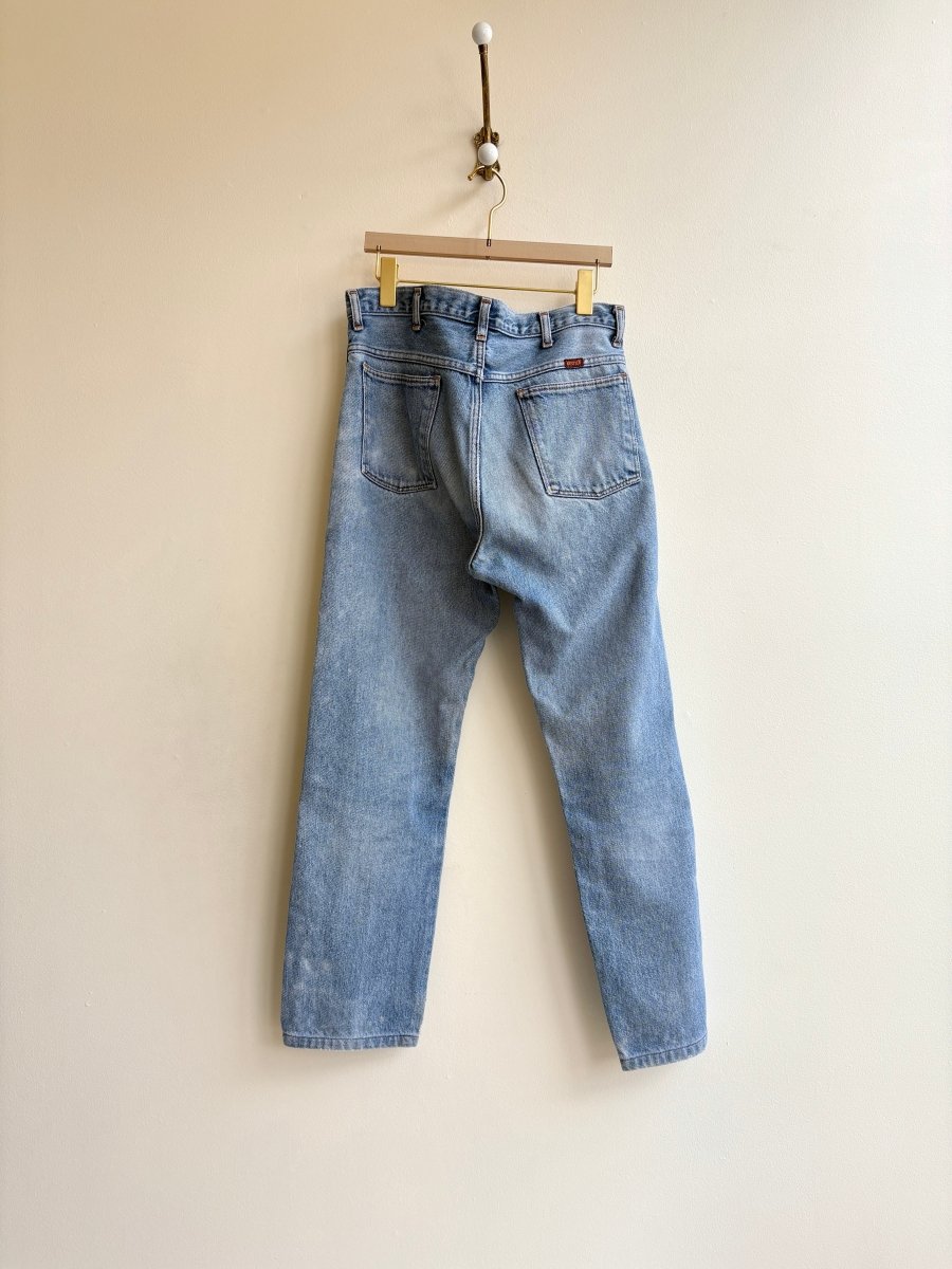 Rustler | Medium Wash Patched Denim Jeans (Vintage) - Made X Hudson