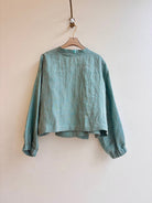 Teal Zero - Waste Tie - Front Blouse - Made X Hudson