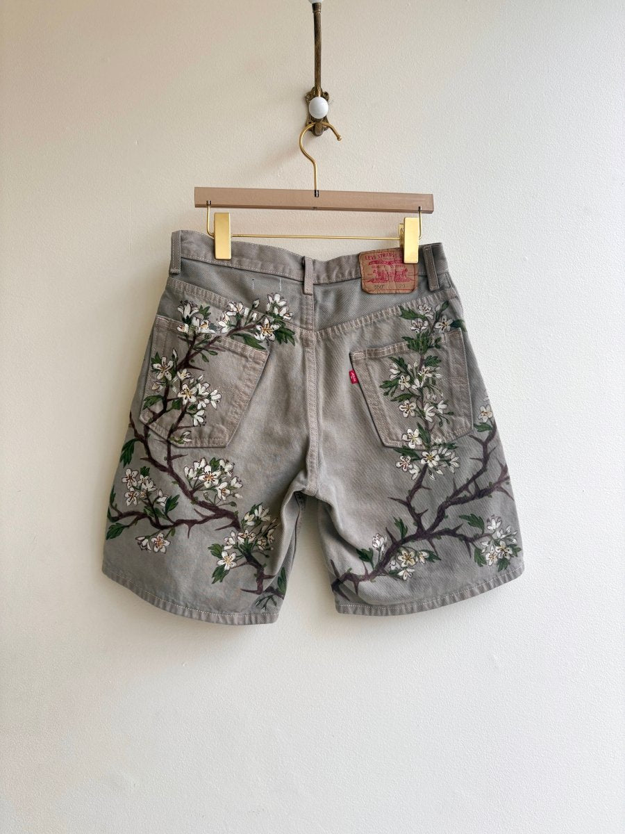 Hand Painted Hawthorn Shorts (Reworked) - Made X Hudson