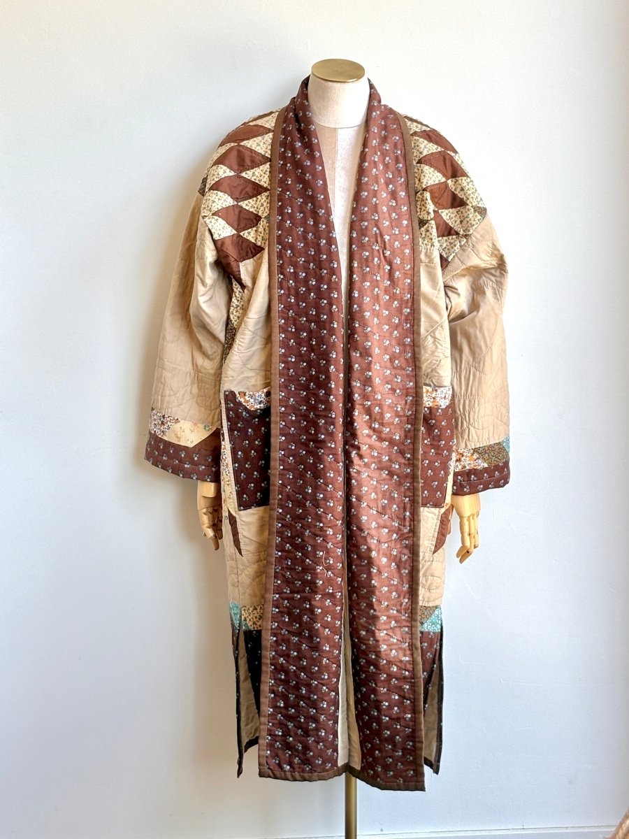 Brown & Tan Lone Star Heirloom Quilt Duster - Made X Hudson