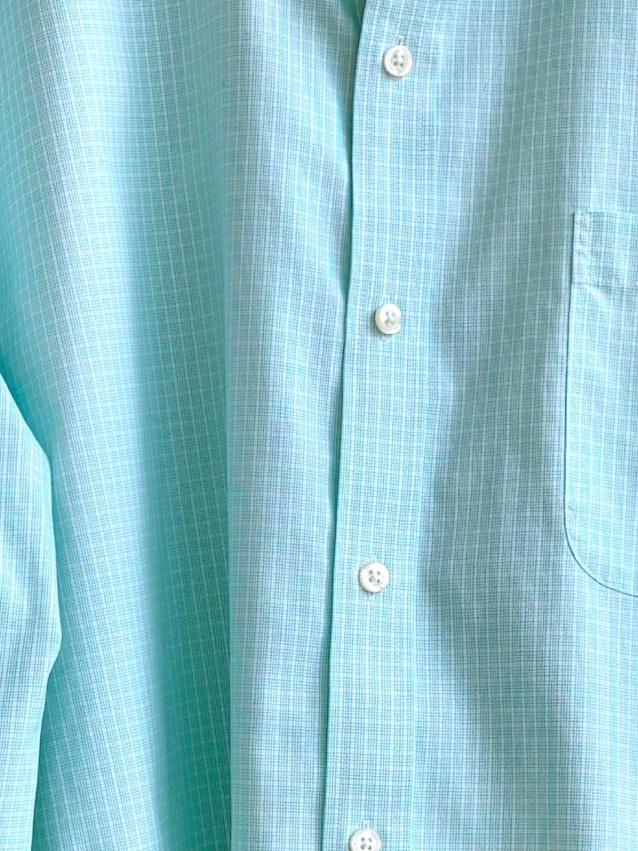 Mint Mini Plaid Annette Crop Top (Reworked) - Made X Hudson