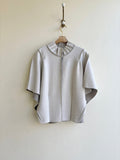 Cream 2T 2 Pleat Adjustable Capelet - Made X Hudson