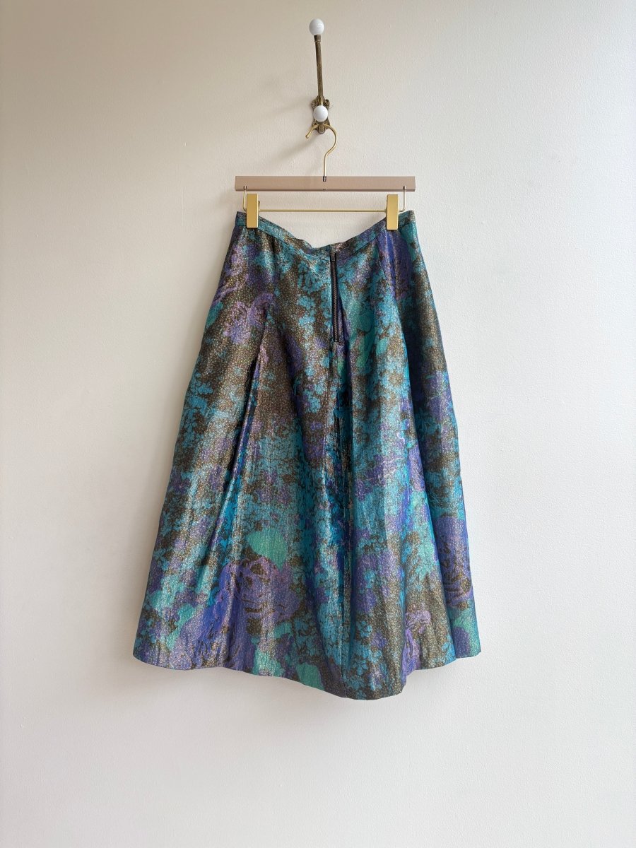 Tracey Reese | Floral Silk Brocade Skirt (Vintage) - Made X Hudson