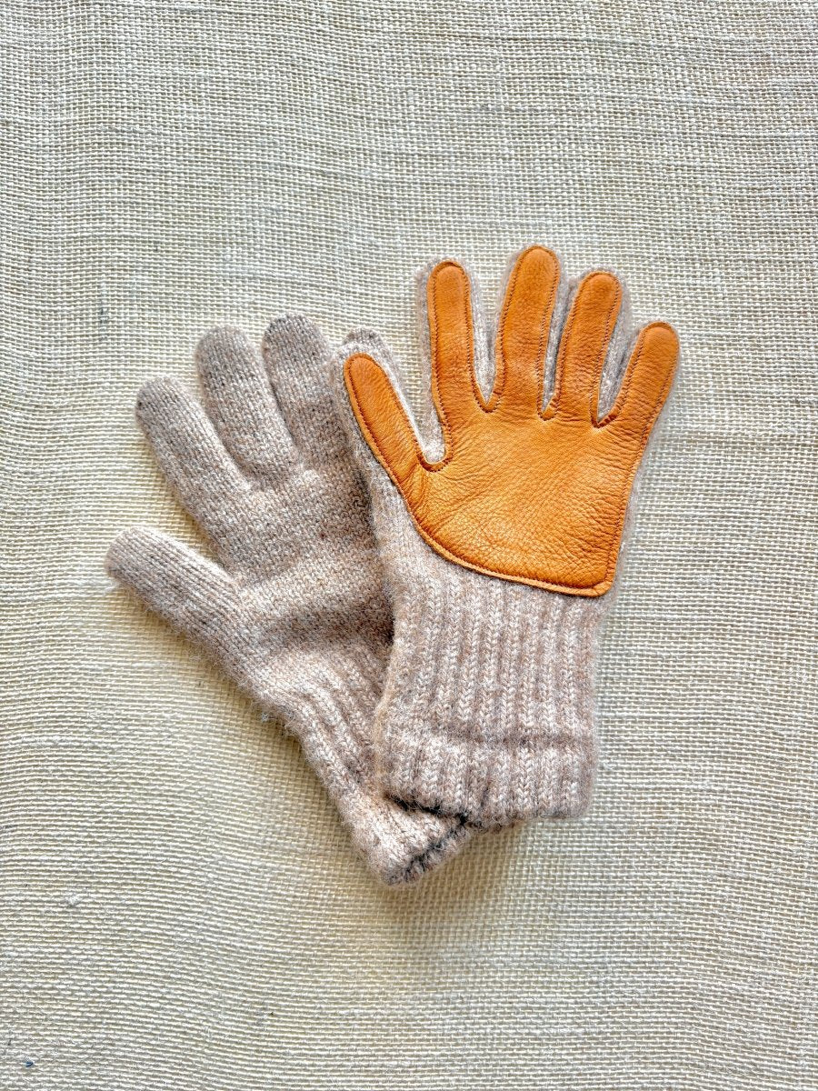Wool & Alpaca Gloves w/ Deerskin Palm | Multiple Colors (Men’s One Size) - Made X Hudson