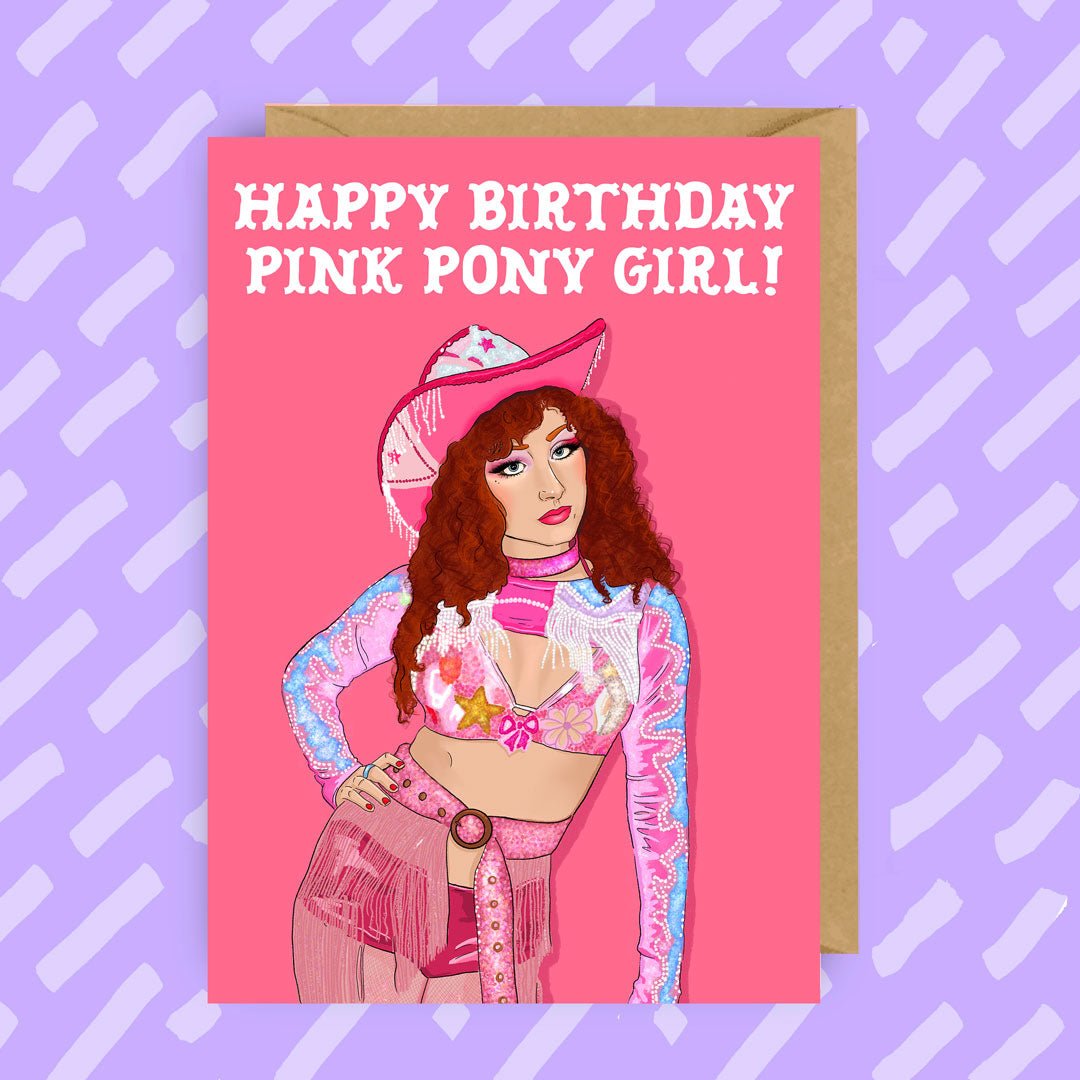 Greeting Card | “Happy Birthday Pink Pony Girl!” - Made X Hudson