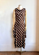 Zero - Waste Dress in Brown Polka Dot - Made X Hudson