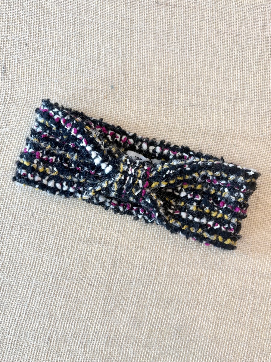 Black, Yellow, and Magenta Woven Headband - Made X Hudson