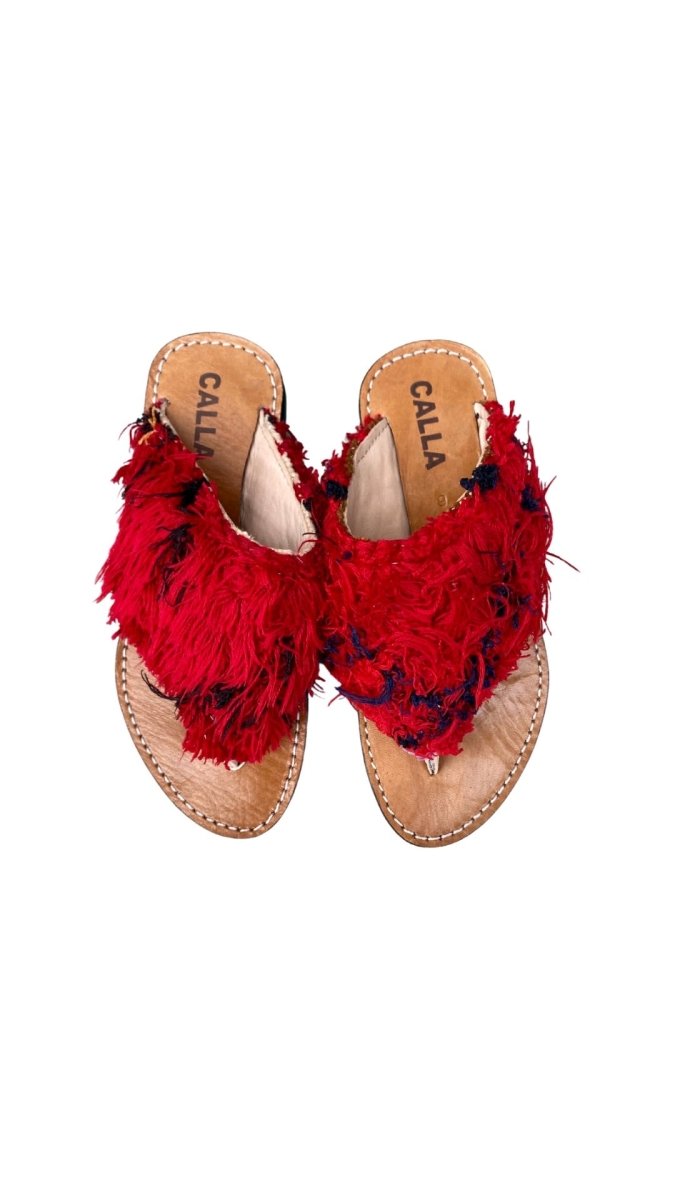 Lili Sandals In Colors Red & Black (Size 36) - Made X Hudson