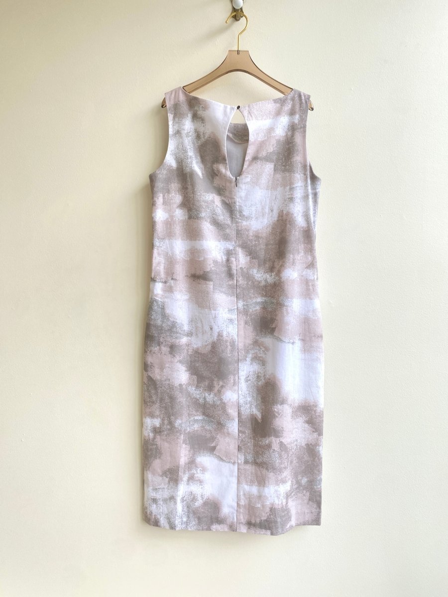 Gradient Grey Keyhole Back Dress - Made X Hudson