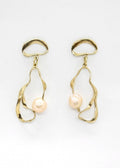 Ribbon Earrings w/ Pearl - Made X Hudson