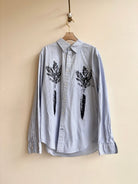 “Stanley” White Hudson Print Shirt (Reworked) - Made X Hudson