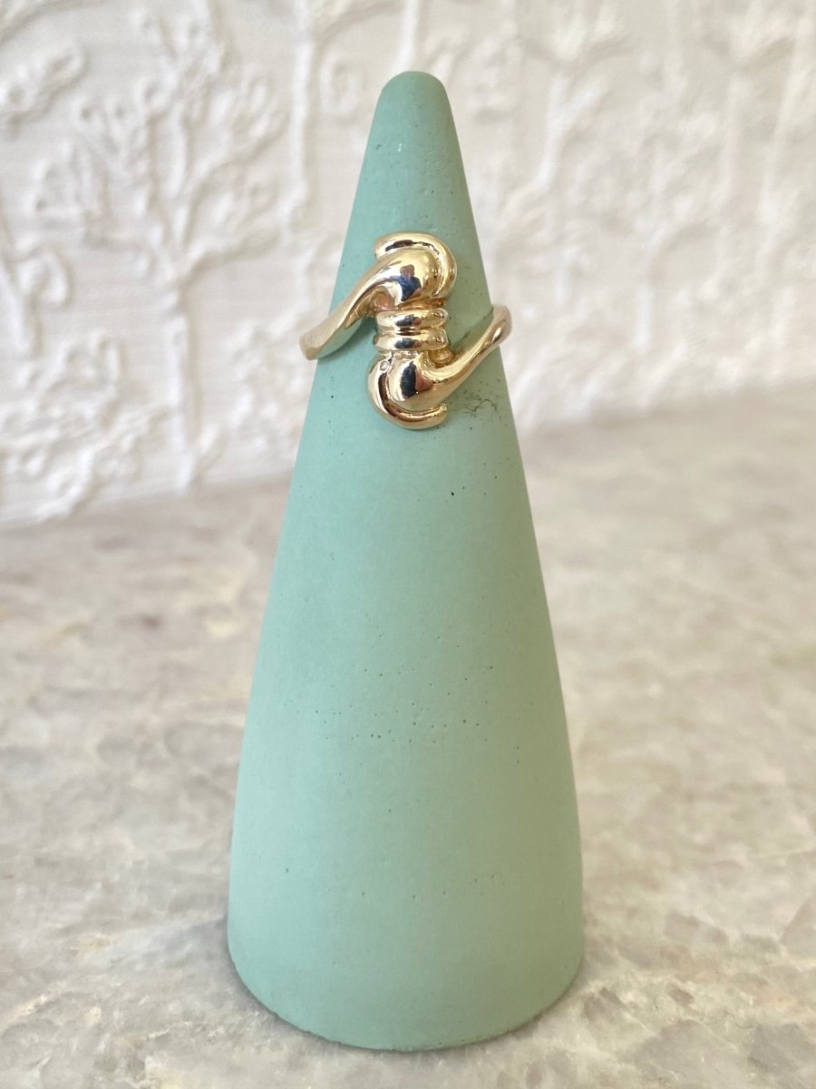Brass Knot Croissant Ring - Made X Hudson