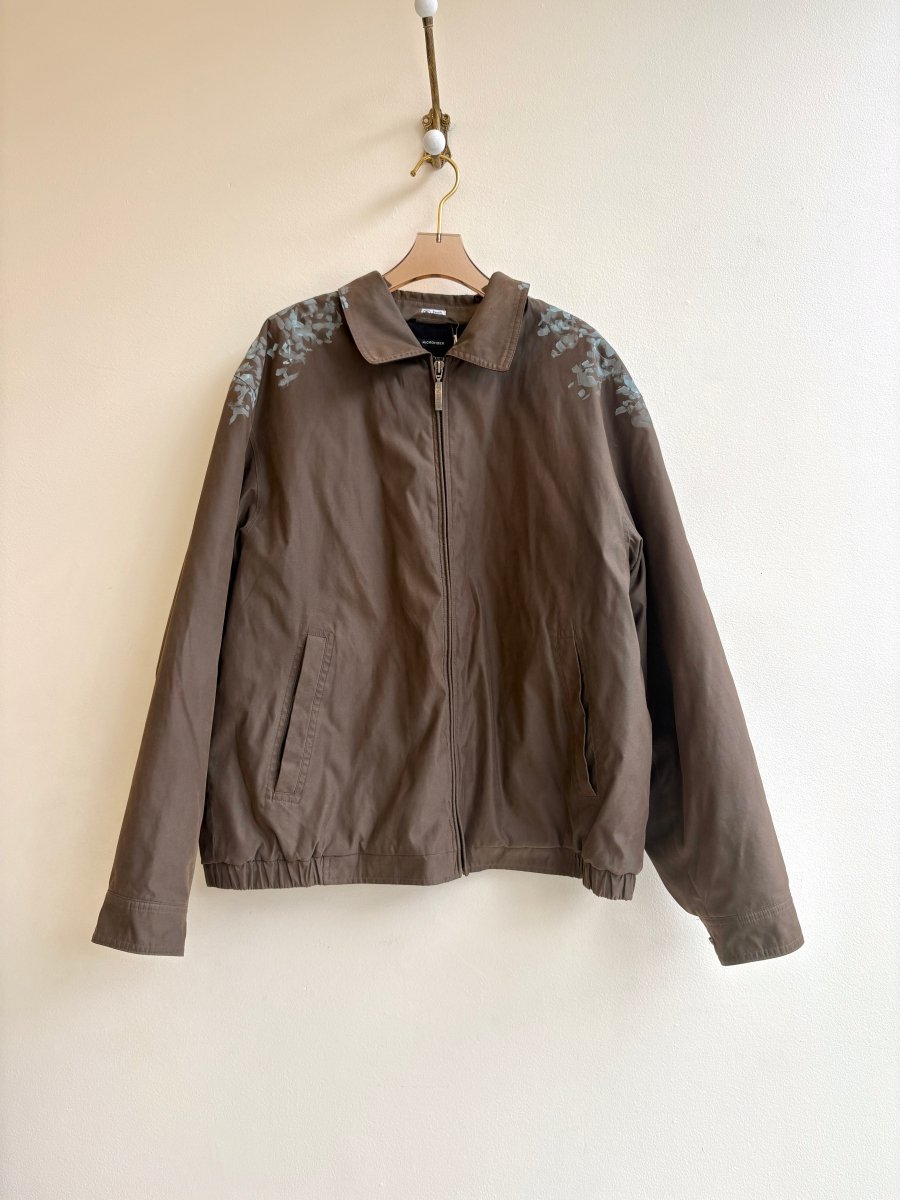 Chestnut Oak Lined Coat in Powder Blue | Hand Painted (Reworked) - Made X Hudson